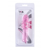 Стимулирующая розовая насадка с шишечками и шипами - 13,5 см. - Toyfa Basic - в Старом Осколе купить с доставкой