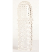 Прозрачная закрытая гелевая насадка - 13,5 см. - Toyfa Basic - в Старом Осколе купить с доставкой