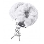 Наручники с белой меховой опушкой - ToyFa - купить с доставкой в Старом Осколе
