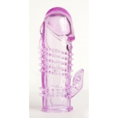 Фиолетовая насадка с коготком и шипами - 13 см. - Toyfa Basic - в Старом Осколе купить с доставкой