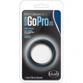 Черно-синее эрекционное кольцо Silicone Go Pro Cock Ring - Blush Novelties - в Старом Осколе купить с доставкой
