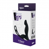 Черный вибромассажер простаты P-PLEASER W ERECTION ENHANCE - Dream Toys - в Старом Осколе купить с доставкой