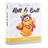 Стимулирующий презерватив-насадка Roll   Ball Banana - Sitabella - купить с доставкой в Старом Осколе