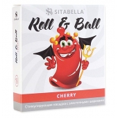 Стимулирующий презерватив-насадка Roll   Ball Cherry - Sitabella - купить с доставкой в Старом Осколе