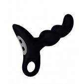 Черный силиконовый анальный вибромассажер-ёлочка Erokey - Erokay - в Старом Осколе купить с доставкой