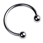 Серебристая подкова на головку пениса - ToyFa - купить с доставкой в Старом Осколе