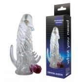 Закрытая прозрачная вибронасадка на пенис Crystal Sleeve Vibe - Erowoman-Eroman - в Старом Осколе купить с доставкой