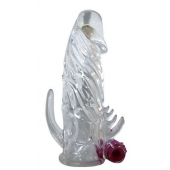 Закрытая прозрачная вибронасадка на пенис Crystal Sleeve Vibe - Erowoman-Eroman - в Старом Осколе купить с доставкой