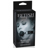 Черный кляп с дырочками Breathable Ball Gag - Pipedream - купить с доставкой в Старом Осколе