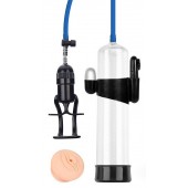 Прозрачная вакуумная вибропомпа Sex Expert с насадкой-вагиной - Sex Expert - в Старом Осколе купить с доставкой