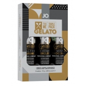 Подарочный набор вкусовых лубрикантов Tri-Me Triple Pack Gelato - System JO - купить с доставкой в Старом Осколе