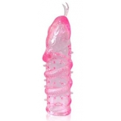 Закрытая рельефная насадка Crystal sleeve snakes в виде змеи с усиками - 14 см. - Erowoman-Eroman - в Старом Осколе купить с доставкой