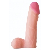 Телесная реалистичная насадка на Harness с коннектором BLACK LINE - 17 см. - LOVETOY (А-Полимер) - купить с доставкой в Старом Осколе