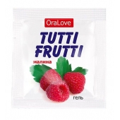 Пробник гель-смазки Tutti-frutti с малиновым вкусом - 4 гр. - Биоритм - купить с доставкой в Старом Осколе