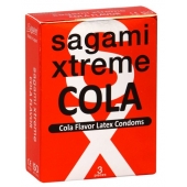 Ароматизированные презервативы Sagami Xtreme COLA - 3 шт. - Sagami - купить с доставкой в Старом Осколе