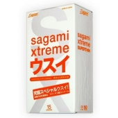 Ультратонкие презервативы Sagami Xtreme SUPERTHIN - 15 шт. - Sagami - купить с доставкой в Старом Осколе