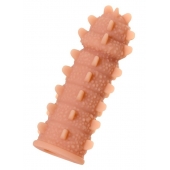 Телесная реалистичная насадка KOKOS Extreme Sleeve 04 с дополнительной стимуляцией - 12,7 см. - KOKOS - в Старом Осколе купить с доставкой