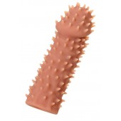 Телесная реалистичная насадка KOKOS Extreme Sleeve 07 с дополнительной стимуляцией - 12,7 см. - KOKOS - в Старом Осколе купить с доставкой