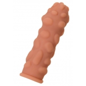 Телесная реалистичная насадка KOKOS Extreme Sleeve 11 с дополнительной стимуляцией - 12,7 см. - KOKOS - в Старом Осколе купить с доставкой