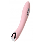 Розовый силиконовый вибратор с электростимуляцией TESLA G-POINT - 21 см. - ToyFa - купить с доставкой в Старом Осколе