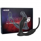 Черная анальная пробка NEXUS SIMUL8 с фиксацией на теле кольцами - Nexus Range - в Старом Осколе купить с доставкой