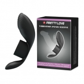 Черное кольцо на пенис с вибрацией Vibration Penis Sleeve - Baile - в Старом Осколе купить с доставкой