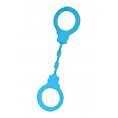 Голубые силиконовые наручники A-Toys без ключа - A-toys - купить с доставкой в Старом Осколе