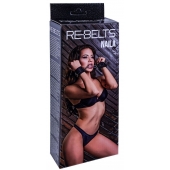 Черные кожаные наручники Naila - Rebelts - купить с доставкой в Старом Осколе