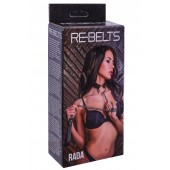 Черный поводок и чокер с кольцом Rada - Rebelts - купить с доставкой в Старом Осколе