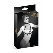 Черная упряжь на грудь Julia - Bijoux Pour Toi - купить с доставкой в Старом Осколе