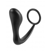Эрекционное кольцо с анальной пробкой Ass-Gasm Cockring Plug - Pipedream - в Старом Осколе купить с доставкой