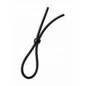 Черное лассо на пенис с одной бусиной - A-toys - в Старом Осколе купить с доставкой