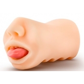 Телесный мастурбатор-ротик с язычком Oral Anne - Blush Novelties - в Старом Осколе купить с доставкой