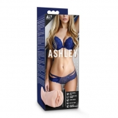 Телесный мастурбатор-вагина с вибропулей Ashley - Blush Novelties - в Старом Осколе купить с доставкой