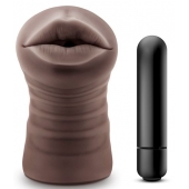 Коричневый мастурбатор-ротик Heather - Blush Novelties - в Старом Осколе купить с доставкой