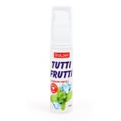 Гель-смазка Tutti-frutti со вкусом сладкой мяты - 30 гр. - Биоритм - купить с доставкой в Старом Осколе