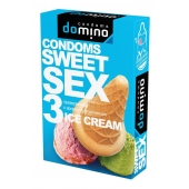 Презервативы для орального секса DOMINO Sweet Sex с ароматом мороженого - 3 шт. - Domino - купить с доставкой в Старом Осколе