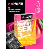 Презервативы для орального секса DOMINO Sweet Sex с ароматом манго - 3 шт. - Domino - купить с доставкой в Старом Осколе