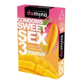 Презервативы для орального секса DOMINO Sweet Sex с ароматом манго - 3 шт. - Domino - купить с доставкой в Старом Осколе