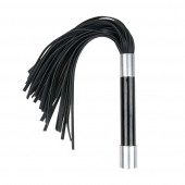 Черная плеть Easytoys Flogger With Metal Grip - 38 см. - Easy toys - купить с доставкой в Старом Осколе