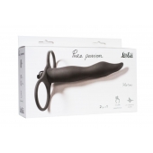 Черная вибронасадка для двойного проникновения Flirtini - 15,9 см. - Lola Games - купить с доставкой в Старом Осколе