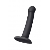 Черный фаллос на присоске Silicone Bendable Dildo S - 17 см. - Strap-on-me - купить с доставкой в Старом Осколе