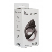 Черное эрекционное виброкольцо Pure Passion Sunset - Lola Games - в Старом Осколе купить с доставкой