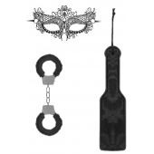 Черный игровой набор Introductory Bondage Kit №4 - Shots Media BV - купить с доставкой в Старом Осколе