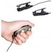 Черные электрические зажимы для сосков Shock Therapy Nipple Clamps - Pipedream - купить с доставкой в Старом Осколе