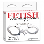 Металлические наручники Beginner s Metal Cuffs - Pipedream - купить с доставкой в Старом Осколе