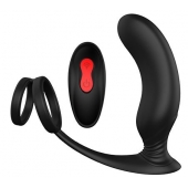 Черный массажер простаты REMOTE P-PLEASER - Dream Toys - в Старом Осколе купить с доставкой