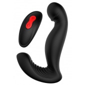 Черный вибромассажер простаты SWIRLING P-PLEASER - Dream Toys - в Старом Осколе купить с доставкой