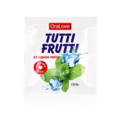 Пробник гель-смазки Tutti-frutti со вкусом мяты - 4 гр. - Биоритм - купить с доставкой в Старом Осколе