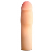 Телесная насадка-удлинитель на пенис PERFORMANCE 1.5INCH COCK XTENDER - 16 см. - Blush Novelties - в Старом Осколе купить с доставкой